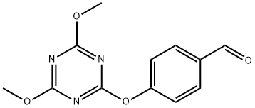 4-[(4,6-DIMETHOXY-1,3,5-TRIAZIN-2-YL)OXY]BENZALDEHYDE Struktur