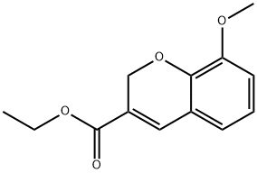 8-METHOXY-2H-CHROMENE-3-CARBOXYLIC ACID ETHYL ESTER Struktur