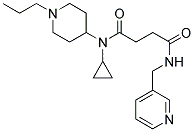 N-CYCLOPROPYL-4-OXO-N-(1-PROPYLPIPERIDIN-4-YL)-4-[(3-PYRIDINYLMETHYL)AMINO]BUTANAMIDE Struktur