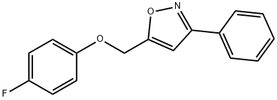 4-FLUOROPHENYL (3-PHENYL-5-ISOXAZOLYL)METHYL ETHER Struktur