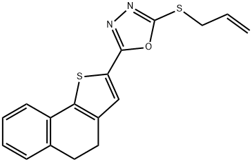 2-(ALLYLSULFANYL)-5-(4,5-DIHYDRONAPHTHO[1,2-B]THIOPHEN-2-YL)-1,3,4-OXADIAZOLE Struktur