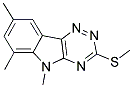 5,6,8-TRIMETHYL-3-METHYLTHIO-1,2,4-TRIAZINO[5,6-B]INDOLE Struktur