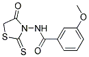 3-METHOXY-N-(4-OXO-2-THIOXO-THIAZOLIDIN-3-YL)-BENZAMIDE Struktur