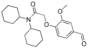 N,N-DICYCLOHEXYL-2-(4-FORMYL-2-METHOXY-PHENOXY)-ACETAMIDE Struktur