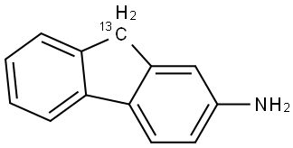 2-AMINOFLUORENE-9-13C Structure