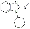 1-CYCLOHEXYL-2-(METHYLTHIO)-1H-BENZIMIDAZOLE Struktur