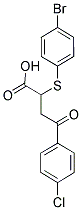 2-[(4-BROMOPHENYL)SULFANYL]-4-(4-CHLOROPHENYL)-4-OXOBUTANOIC ACID Struktur