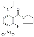 [2-FLUORO-3-NITRO-6-(1-PYRROLIDINYL)PHENYL](1-PYRROLIDINYL)METHANONE Struktur