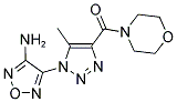 [1-(4-AMINO-1,2,5-OXADIAZOL-3-YL)-5-METHYL-1H-1,2,3-TRIAZOL-4-YL](MORPHOLINO)METHANONE Struktur