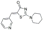 (5Z)-2-PIPERIDIN-1-YL-5-(PYRIDIN-3-YLMETHYLENE)-1,3-THIAZOL-4(5H)-ONE Struktur