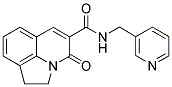 1,2-DIHYDRO-4-OXO-N-(3-PYRIDINYLMETHYL)PYRROLO[3,2,1-IJ]QUINOLINE-5-CARBOXAMIDE Struktur