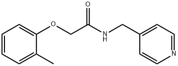 2-(2-METHYLPHENOXY)-N-(PYRIDIN-4-YLMETHYL)ACETAMIDE Struktur