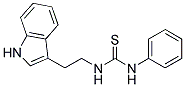 ((2-INDOL-3-YLETHYL)AMINO)(PHENYLAMINO)METHANE-1-THIONE Struktur