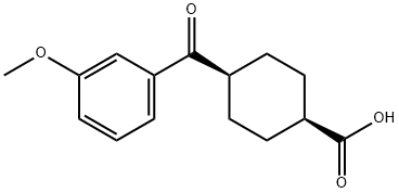 CIS-4-(3-METHOXYBENZOYL)CYCLOHEXANE-1-CARBOXYLIC ACID Struktur