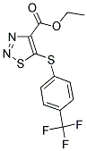 ETHYL 5-([4-(TRIFLUOROMETHYL)PHENYL]SULFANYL)-1,2,3-THIADIAZOLE-4-CARBOXYLATE Struktur