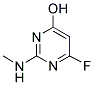 2-METHYLAMINO-4-HYDROXY-6-FLUOROPYRIMIDINE Struktur