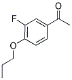 3'-FLUORO-4'-PROPOXYACETOPHENONE Structure