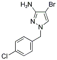 4-BROMO-1-(4-CHLORO-BENZYL)-1H-PYRAZOL-3-YLAMINE Struktur