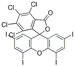 4,5,6,7-TETRACHLORO-2',4',5',7'-TETRAIODOFLUORESCEIN Struktur