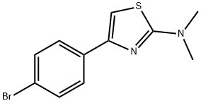 4-(4-BROMOPHENYL)-N,N-DIMETHYL-1,3-THIAZOL-2-AMINE Struktur