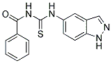 N-((1H-INDAZOL-5-YLAMINO)THIOXOMETHYL)BENZAMIDE Struktur