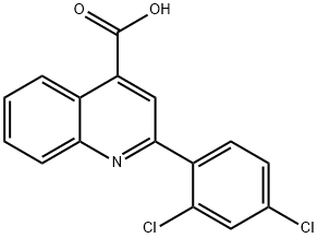 2-(2,4-DICHLOROPHENYL)QUINOLINE-4-CARBOXYLIC ACID Struktur