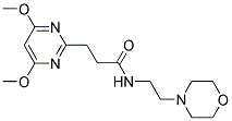 3-(4,6-DIMETHOXYPYRIMIDIN-2-YL)-N-(2-MORPHOLINOETHYL)PROPANAMIDE Struktur