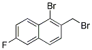 1-BROMO-2-(BROMOMETHYL)-6-FLUORONAPHTHALENE Struktur