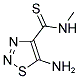 5-AMINO-N-METHYL-1,2,3-THIADIAZOLE-4-CARBOTHIOAMIDE Struktur