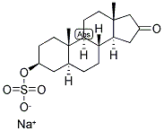 5-ALPHA-ANDROSTAN-3-BETA-OL-16-ONE SODIUM SULPHATE Struktur