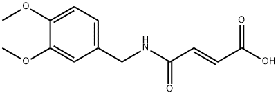 3-(N-((3,4-DIMETHOXYPHENYL)METHYL)CARBAMOYL)PROP-2-ENOIC ACID Struktur