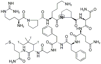 SUBSTANCE P [LEUCYL 3,4,5-3H] Struktur