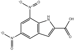 5,7-DINITROINDOLE-2-CARBOXYLIC ACID Struktur