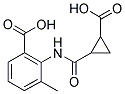 2-((2-CARBOXYCYCLOPROPYL)CARBONYLAMINO)-3-METHYLBENZOIC ACID Struktur