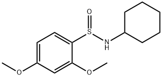 N-CYCLOHEXYL-2,4-DIMETHOXYBENZENESULFINAMIDE Struktur