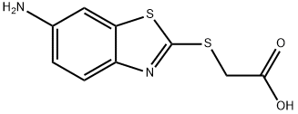 (6-AMINO-BENZOTHIAZOL-2-YLSULFANYL)-ACETIC ACID Struktur