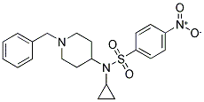 N-(1-BENZYLPIPERIDIN-4-YL)-N-CYCLOPROPYL-4-NITROBENZENESULPHONAMIDE Struktur