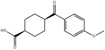 CIS-4-(4-METHOXYBENZOYL)CYCLOHEXANE-1-CARBOXYLIC ACID Struktur