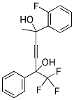 2-(2-FLUOROPHENYL)-5-PHENYL-6,6,6-TRIFLUOROHEX-3-YNE-2,5-DIOL Struktur