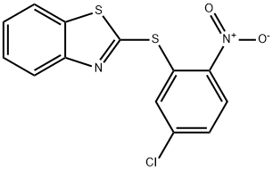 2-[(5-CHLORO-2-NITROPHENYL)THIO]-1,3-BENZOTHIAZOLE Struktur