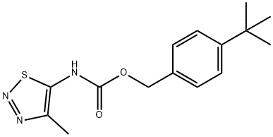 4-(TERT-BUTYL)BENZYL N-(4-METHYL-1,2,3-THIADIAZOL-5-YL)CARBAMATE Struktur