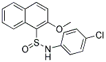 N-(4-CHLOROPHENYL)-2-METHOXY-1-NAPHTHALENESULFINAMIDE Struktur