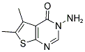 3-AMINO-5,6-DIMETHYL-3H-THIENO[2,3-D]PYRIMIDIN-4-ONE Struktur