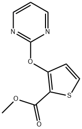 METHYL 3-(2-PYRIMIDINYLOXY)-2-THIOPHENECARBOXYLATE Struktur