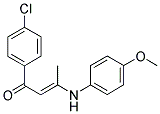 1-(4-CHLOROPHENYL)-3-(4-METHOXYANILINO)-2-BUTEN-1-ONE Struktur