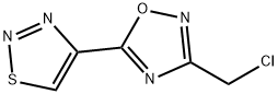 3-(CHLOROMETHYL)-5-(1,2,3-THIADIAZOL-4-YL)-1,2,4-OXADIAZOLE Struktur