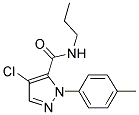 4-CHLORO-1-(4-METHYLPHENYL)-N-PROPYL-1H-PYRAZOLE-5-CARBOXAMIDE Struktur