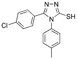 5-(4-CHLOROPHENYL)-4-(4-METHYLPHENYL)-4H-1,2,4-TRIAZOLE-3-THIOL Struktur