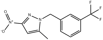 5-METHYL-3-NITRO-1-(3-TRIFLUOROMETHYL-BENZYL)-1H-PYRAZOLE Struktur