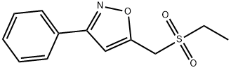 5-[(ETHYLSULFONYL)METHYL]-3-PHENYLISOXAZOLE Struktur